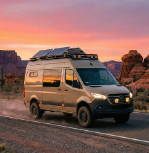 On the road in the Sprinter